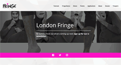 Desktop Screenshot of londonfringe.ca